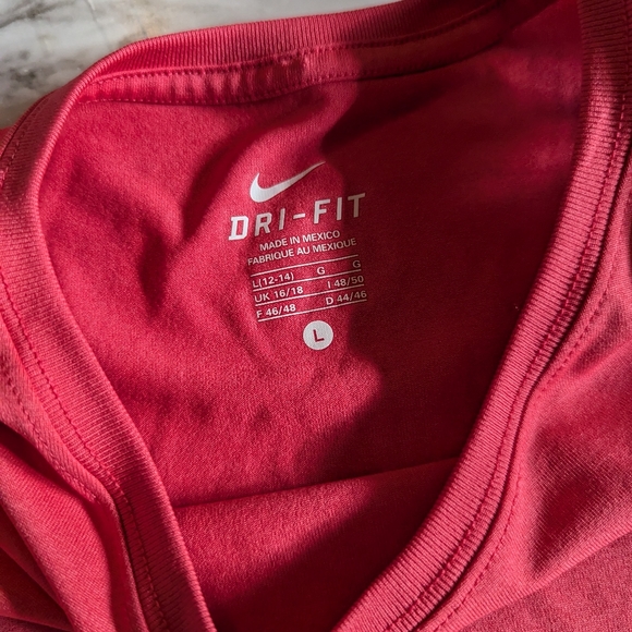 Women's Nike Dri Fit Tank Top size Large Pink - Picture 6 of 7